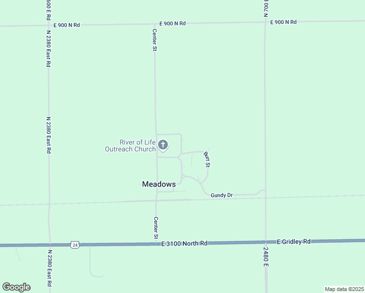 map of restaurants, bars, coffee shops, grocery stores, and more near 24160 Evergreen Court in Chenoa