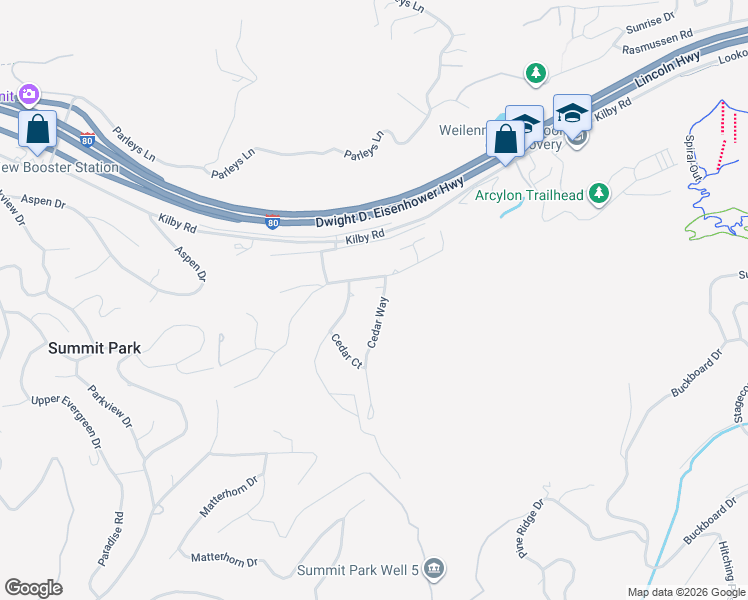 map of restaurants, bars, coffee shops, grocery stores, and more near 7966 Douglas Drive in Park City