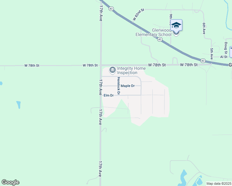 map of restaurants, bars, coffee shops, grocery stores, and more near 27 Hemlock Drive in Kearney