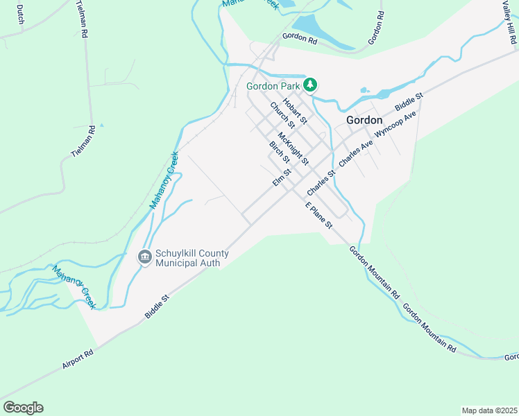 map of restaurants, bars, coffee shops, grocery stores, and more near 304 Biddle Street in Ashland