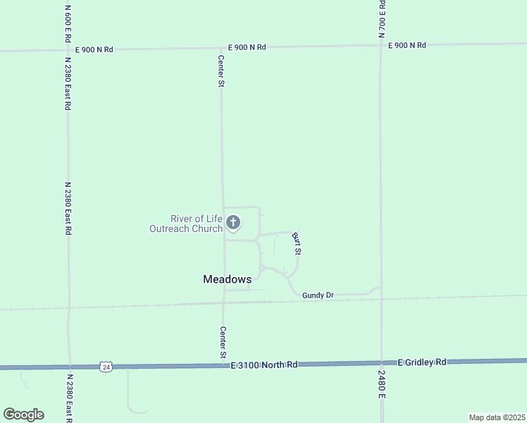 map of restaurants, bars, coffee shops, grocery stores, and more near 24160 Evergreen Court in Chenoa