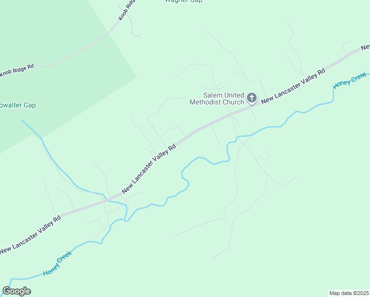 map of restaurants, bars, coffee shops, grocery stores, and more near 3258 New Lancaster Valley Road in Milroy