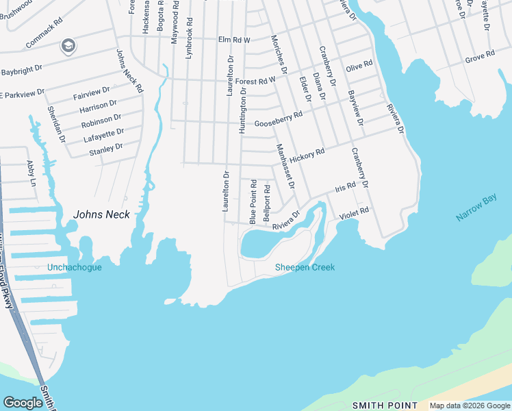 map of restaurants, bars, coffee shops, grocery stores, and more near 731 Riviera Drive in Mastic Beach