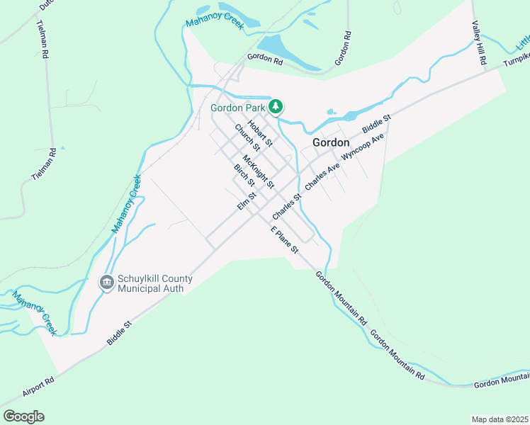 map of restaurants, bars, coffee shops, grocery stores, and more near 125 West Biddle Street in Gordon