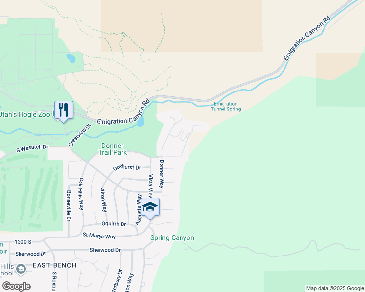map of restaurants, bars, coffee shops, grocery stores, and more near 3125 Kennedy Drive in Salt Lake City