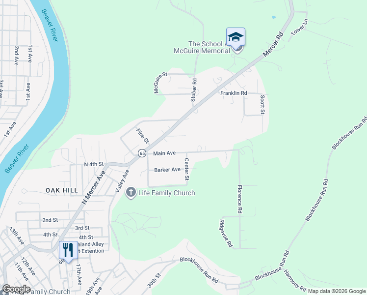 map of restaurants, bars, coffee shops, grocery stores, and more near 141 Main Ave in New Brighton