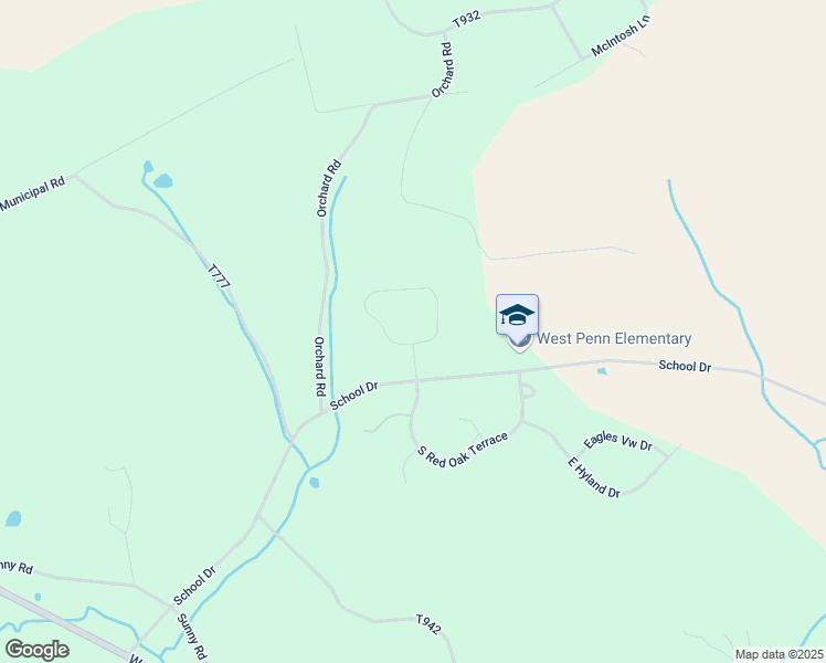 map of restaurants, bars, coffee shops, grocery stores, and more near 88 South Red Oak Terrace in New Ringgold