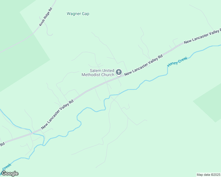 map of restaurants, bars, coffee shops, grocery stores, and more near 3396 New Lancaster Valley Road in Milroy