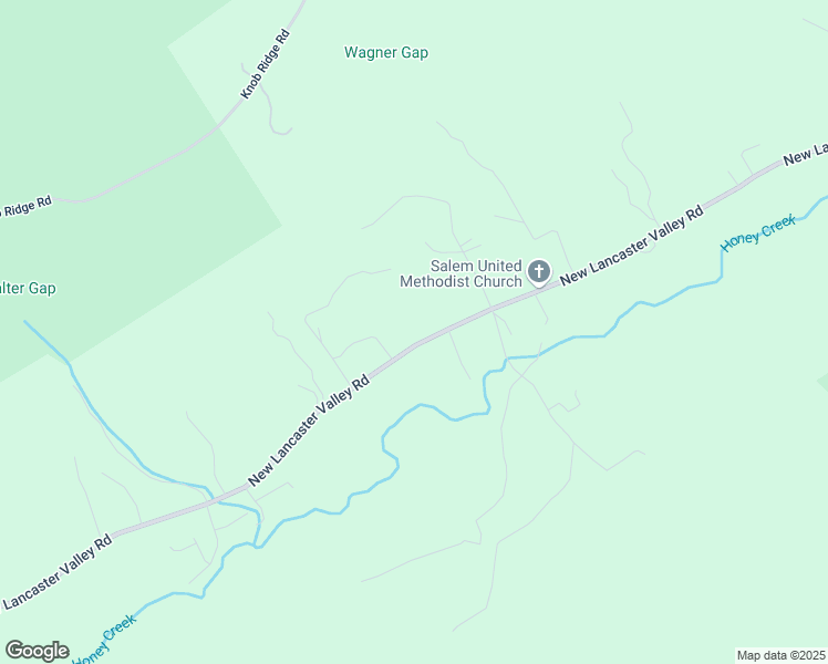 map of restaurants, bars, coffee shops, grocery stores, and more near 3319 New Lancaster Valley Road in Milroy