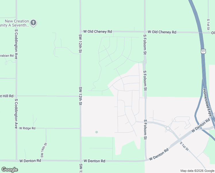 map of restaurants, bars, coffee shops, grocery stores, and more near 6000 SW 12th St in Lincoln