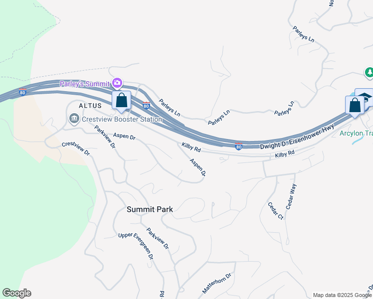 map of restaurants, bars, coffee shops, grocery stores, and more near 410 Aspen Drive in Park City