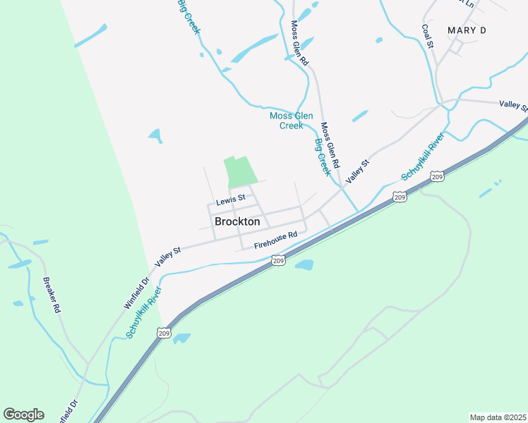 map of restaurants, bars, coffee shops, grocery stores, and more near 302 Green Street in Tamaqua