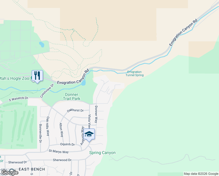 map of restaurants, bars, coffee shops, grocery stores, and more near 3125 Kennedy Drive in Salt Lake City