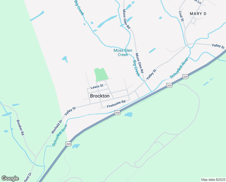 map of restaurants, bars, coffee shops, grocery stores, and more near 302 Green Street in Tamaqua
