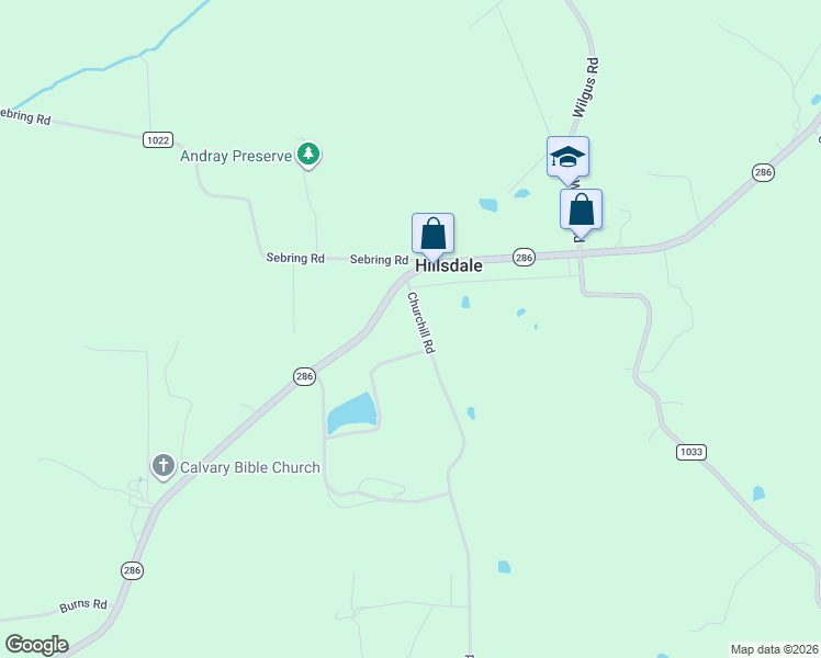 map of restaurants, bars, coffee shops, grocery stores, and more near 1211 Churchill Road in Marion Center