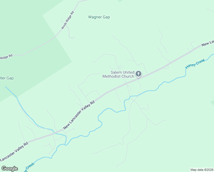 map of restaurants, bars, coffee shops, grocery stores, and more near 140 New Lancaster Valley Road in Milroy