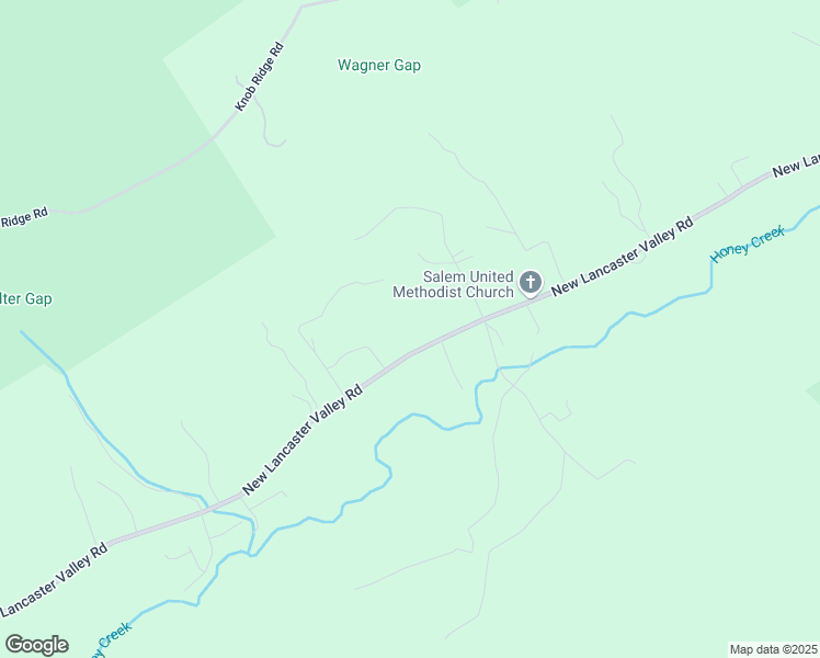 map of restaurants, bars, coffee shops, grocery stores, and more near 3319 New Lancaster Valley Road in Milroy