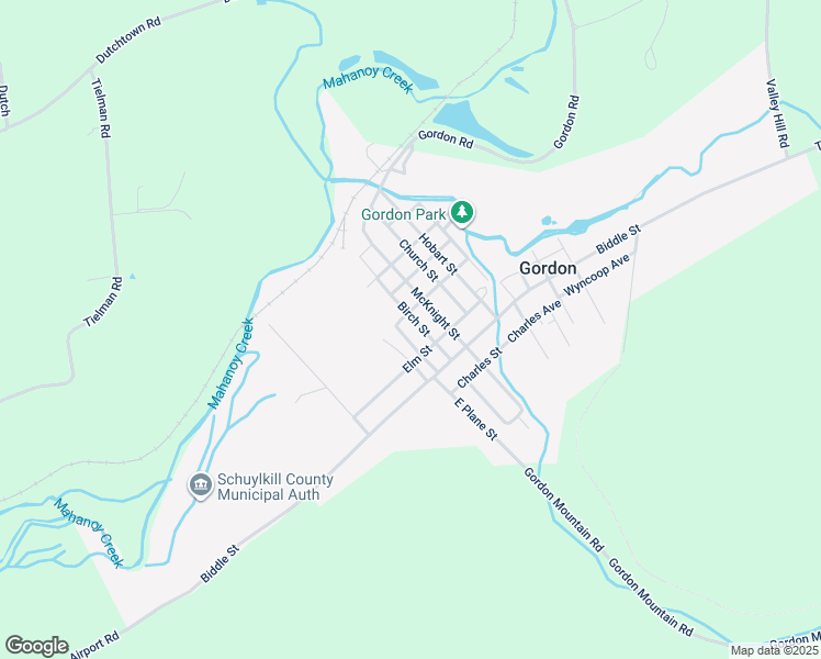 map of restaurants, bars, coffee shops, grocery stores, and more near 320 East Plane Street in Gordon