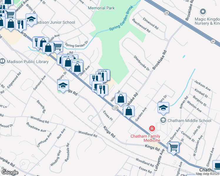 map of restaurants, bars, coffee shops, grocery stores, and more near 300 Main Street in Madison