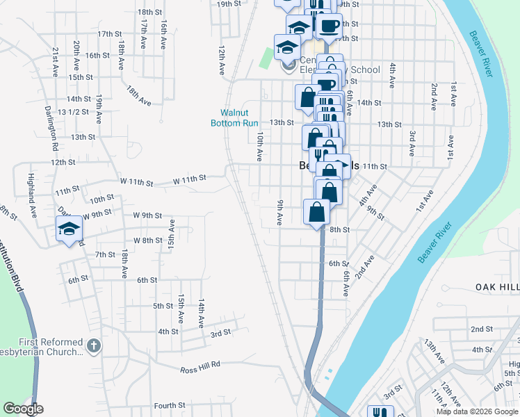 map of restaurants, bars, coffee shops, grocery stores, and more near 923 10th Avenue in New Brighton