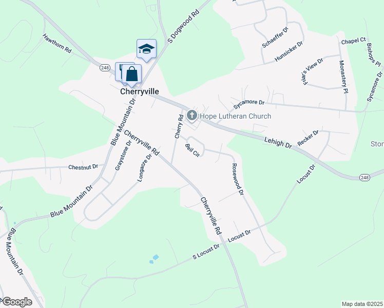 map of restaurants, bars, coffee shops, grocery stores, and more near 4122 Beil Circle in Northampton