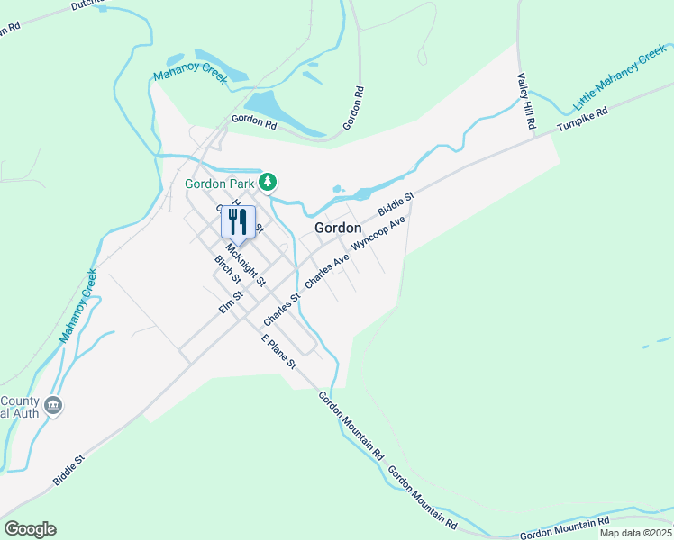map of restaurants, bars, coffee shops, grocery stores, and more near in Gordon