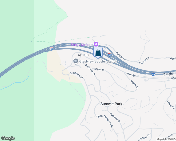 map of restaurants, bars, coffee shops, grocery stores, and more near 85 Crestview Drive in Park City