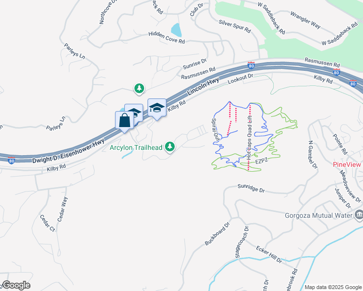 map of restaurants, bars, coffee shops, grocery stores, and more near 4363 West Discovery Way in Park City
