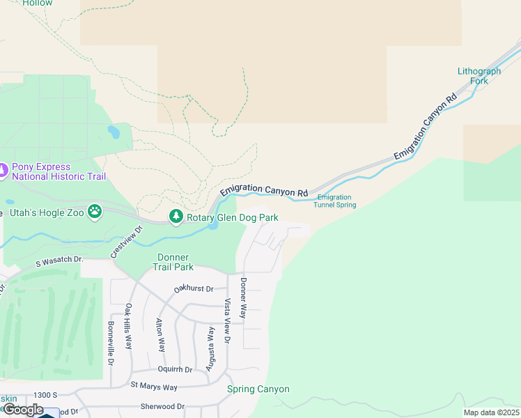 map of restaurants, bars, coffee shops, grocery stores, and more near 875 Donner Way in Salt Lake City