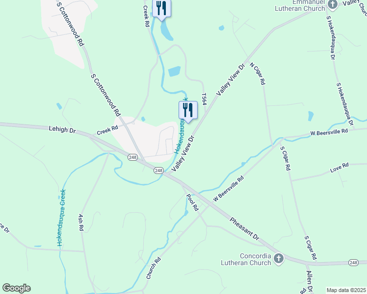 map of restaurants, bars, coffee shops, grocery stores, and more near 3350 Valley View Drive in Bath