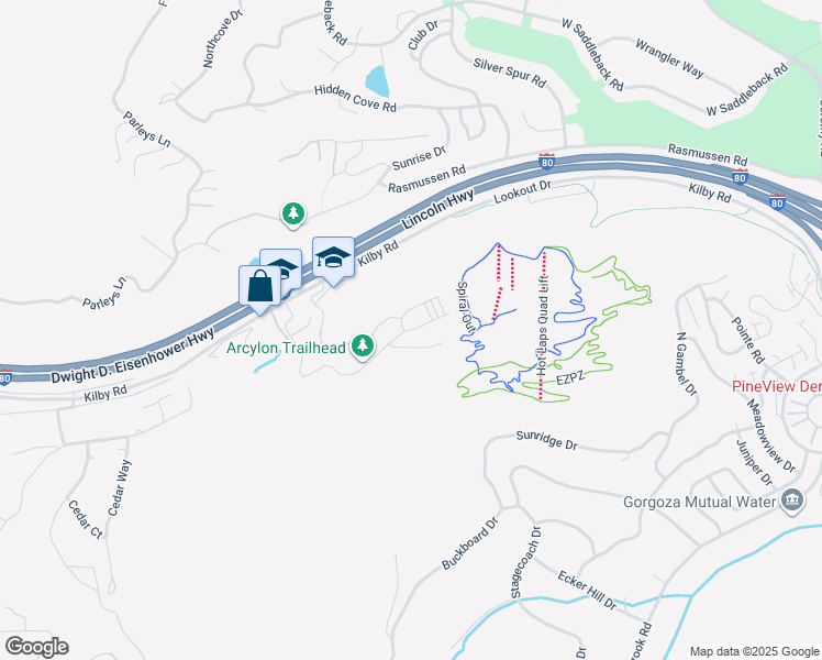 map of restaurants, bars, coffee shops, grocery stores, and more near 4073 West Discovery Way in Park City