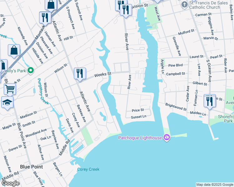 map of restaurants, bars, coffee shops, grocery stores, and more near in 