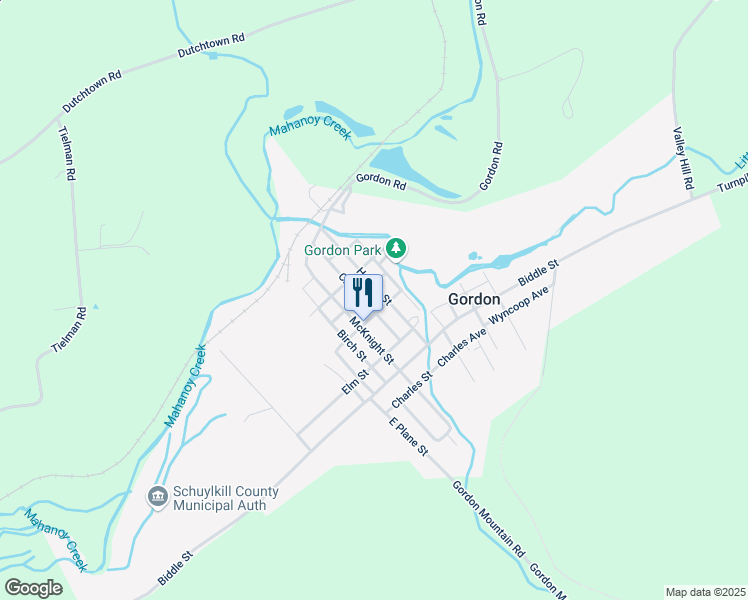 map of restaurants, bars, coffee shops, grocery stores, and more near 407 Hobart Street in Gordon