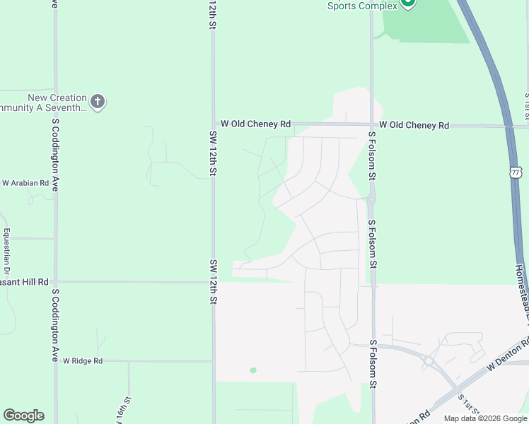 map of restaurants, bars, coffee shops, grocery stores, and more near 801 West Old Cheney Road in Lincoln