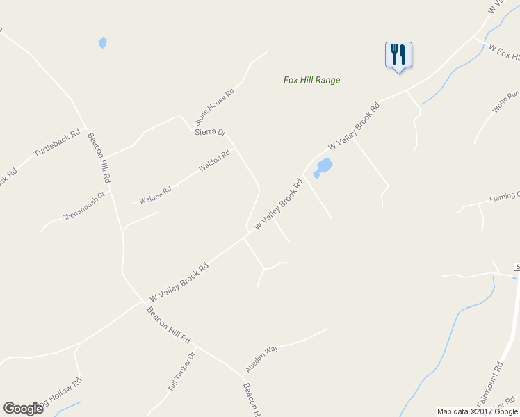 map of restaurants, bars, coffee shops, grocery stores, and more near 1 Sierra Drive in Califon