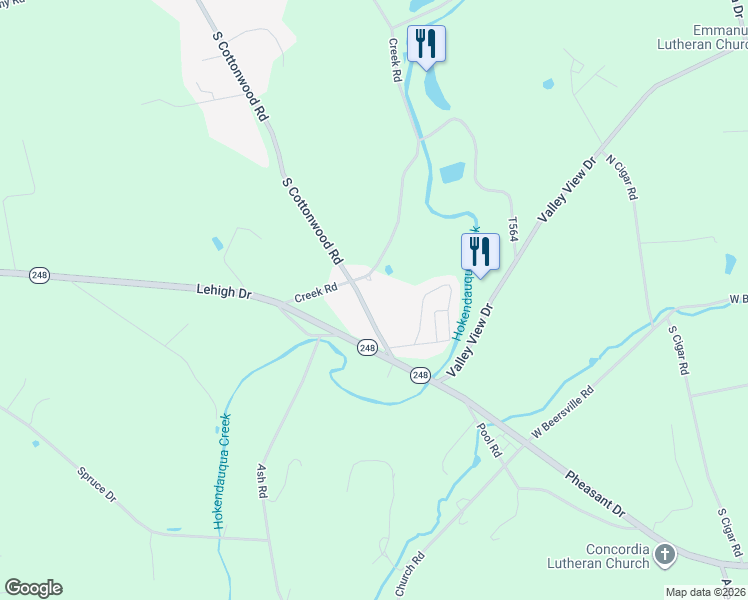 map of restaurants, bars, coffee shops, grocery stores, and more near 450 South Cottonwood Road in Northampton