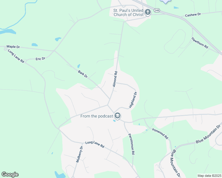 map of restaurants, bars, coffee shops, grocery stores, and more near 665 Almond Road in Walnutport