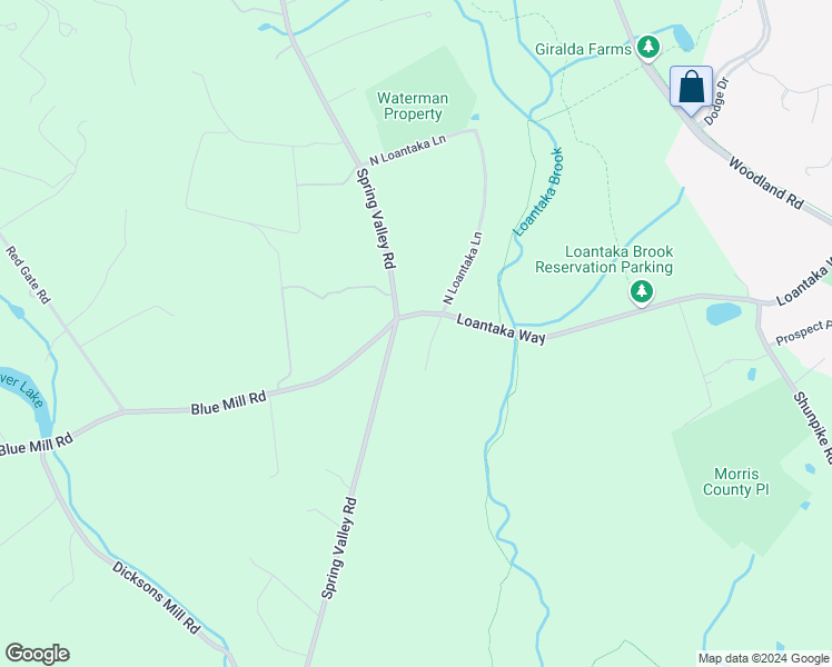 map of restaurants, bars, coffee shops, grocery stores, and more near 10 Loantaka Lane South in Morristown