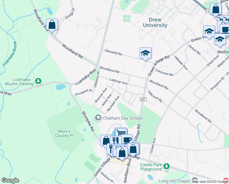map of restaurants, bars, coffee shops, grocery stores, and more near 14 Alma Avenue in Madison