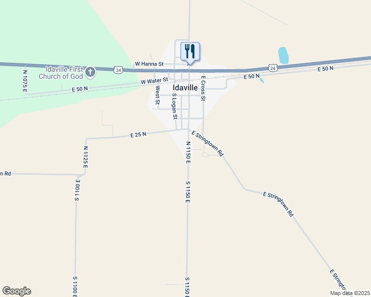 map of restaurants, bars, coffee shops, grocery stores, and more near 137-199 North 1150 East in White