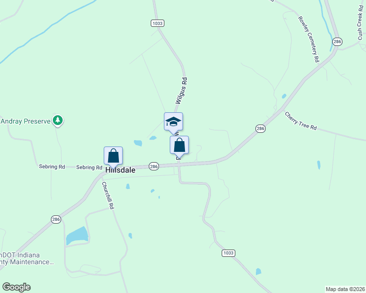 map of restaurants, bars, coffee shops, grocery stores, and more near 86 Wilgus Road in Hillsdale