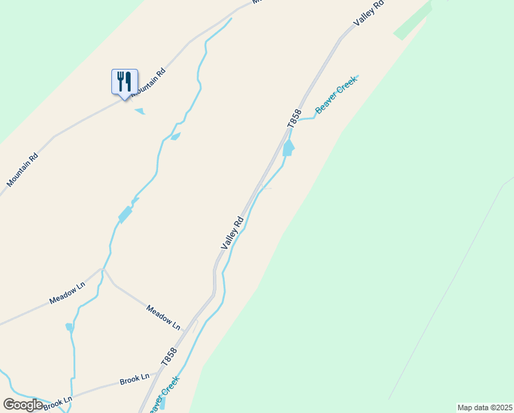 map of restaurants, bars, coffee shops, grocery stores, and more near 844 Valley Road in Tamaqua