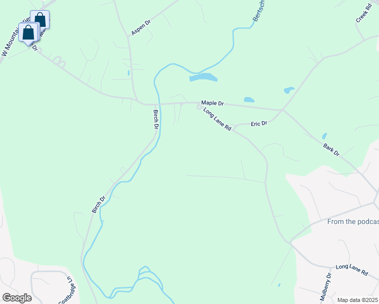 map of restaurants, bars, coffee shops, grocery stores, and more near 4691 Maple Drive in Walnutport