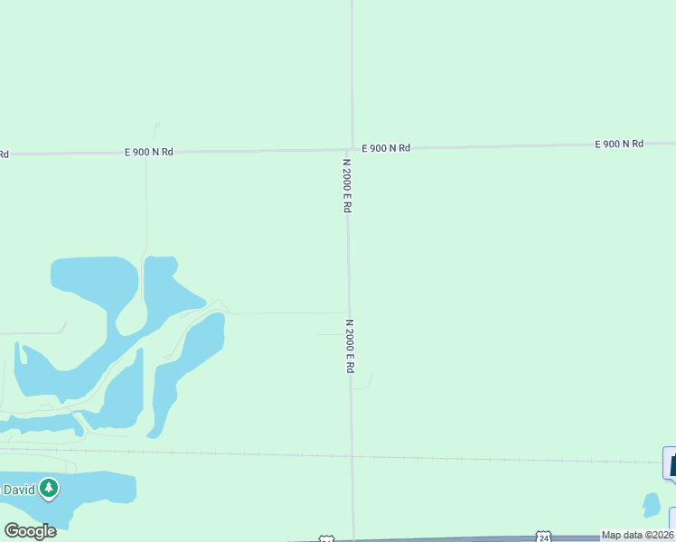 map of restaurants, bars, coffee shops, grocery stores, and more near 8735 North 2000 East Road in Fairbury