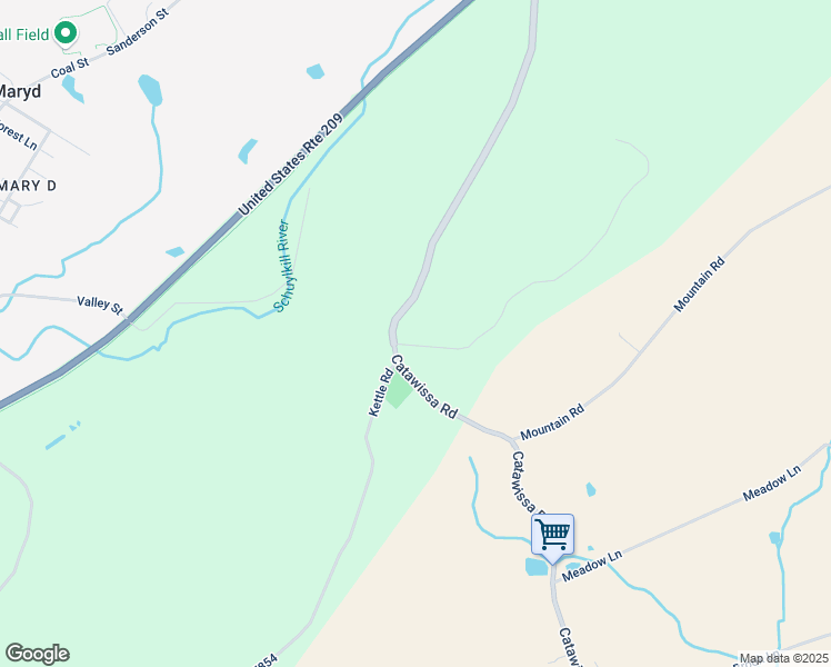 map of restaurants, bars, coffee shops, grocery stores, and more near 1144 Catawissa Road in Tamaqua
