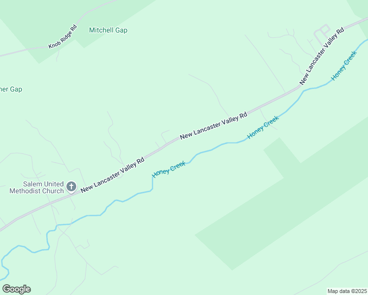 map of restaurants, bars, coffee shops, grocery stores, and more near 3654 New Lancaster Valley Road in Milroy