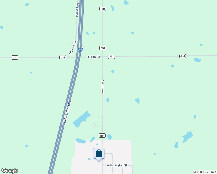 map of restaurants, bars, coffee shops, grocery stores, and more near 17000 195th Avenue in Leon