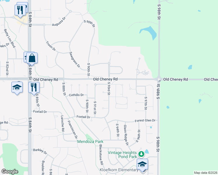 map of restaurants, bars, coffee shops, grocery stores, and more near in Lincoln