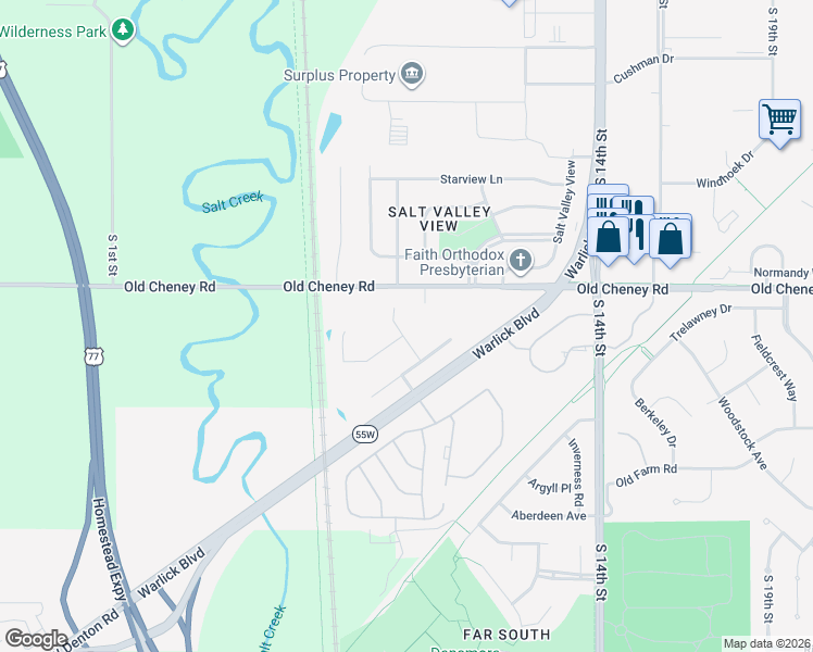 map of restaurants, bars, coffee shops, grocery stores, and more near 5730 Limestone Road in Lincoln
