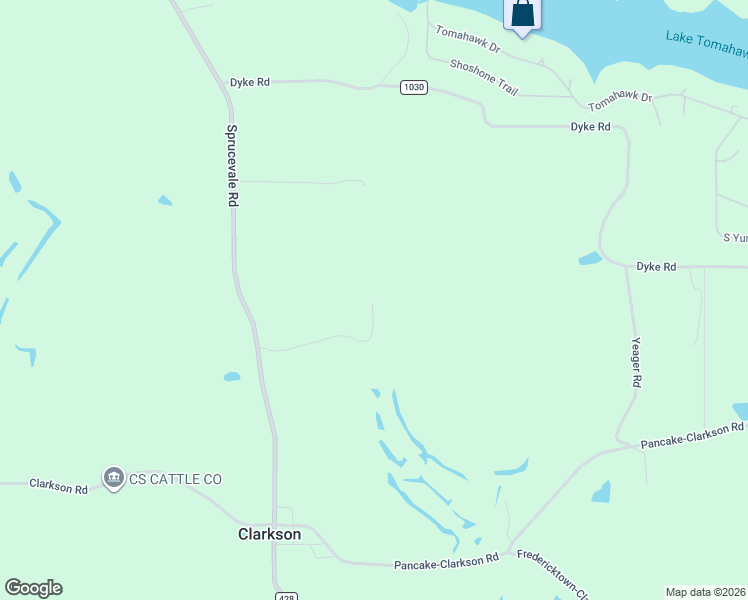 map of restaurants, bars, coffee shops, grocery stores, and more near 10190 Sprucevale Road in Rogers